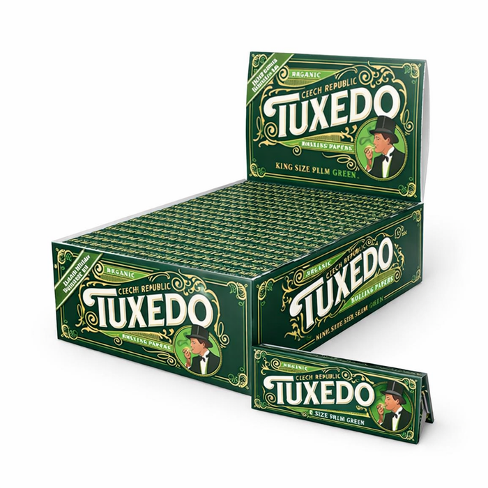 Tuxedo | Organic Hemp Rolling Papers – King Size Slim (Green) | Jupiter Grass