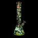 Cheech & Chong® Glass | 15" 7mm Thick Tie Dye Glow-in-the-Dark Water Pipe [CC169] | Jupiter Grass