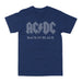 AC/CD | "BACK IN BLACK" Unisex's T-Shirt Heather Navy- Officially Licensed | Jupiter Grass