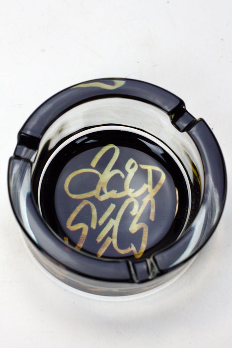 Acid Secs round glass ashtray Box of 6 | Jupiter Grass