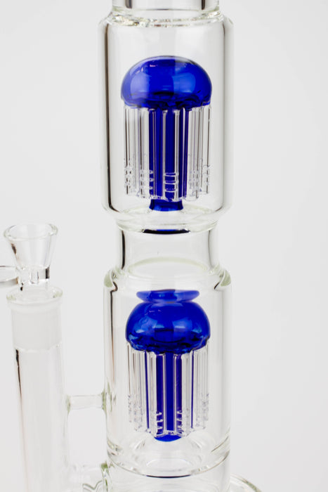 18.5" AQUA Glass Dual Tree arm / 7mm /glass water bong | Jupiter Grass
