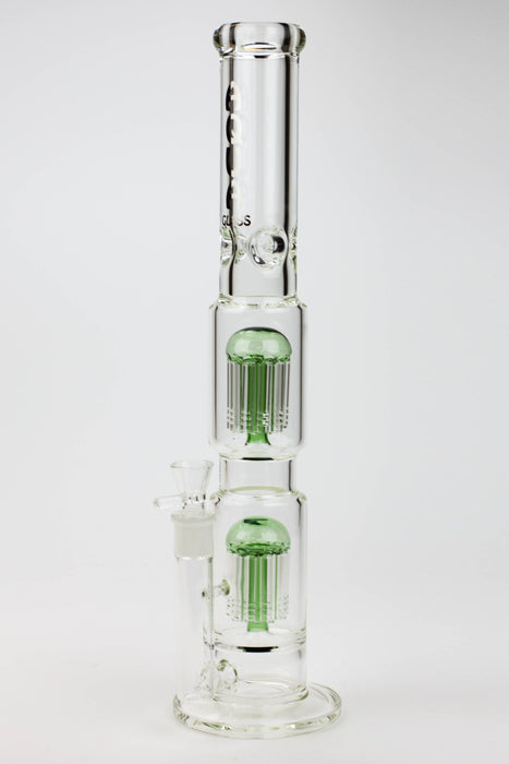 18.5" AQUA Glass Dual Tree arm / 7mm /glass water bong | Jupiter Grass