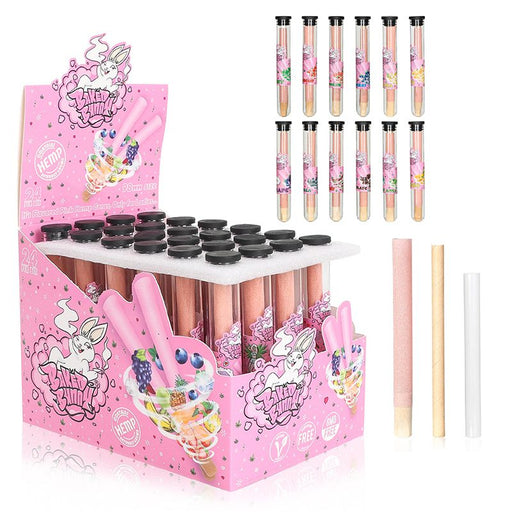 Baked Bunny Assorted 12 Flavors Mix Pre Rolled Cones Box of 24 [ART3458-BB] | Jupiter Grass