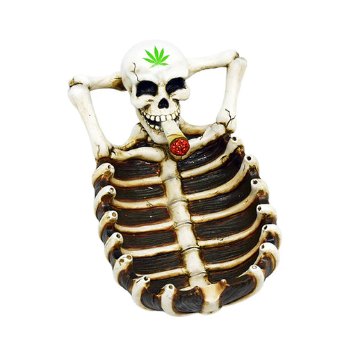 Fantasy Gifts | Skull Smoking Ashtray – Cold-Cast Resin, Hand-Painted | Jupiter Grass