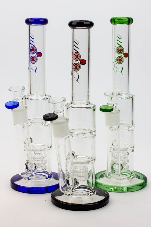 12" ZOOM Tornado and showerhead glass bong [B6] | Jupiter Grass