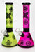 10" Sandblasted color glass water bong | Jupiter Grass