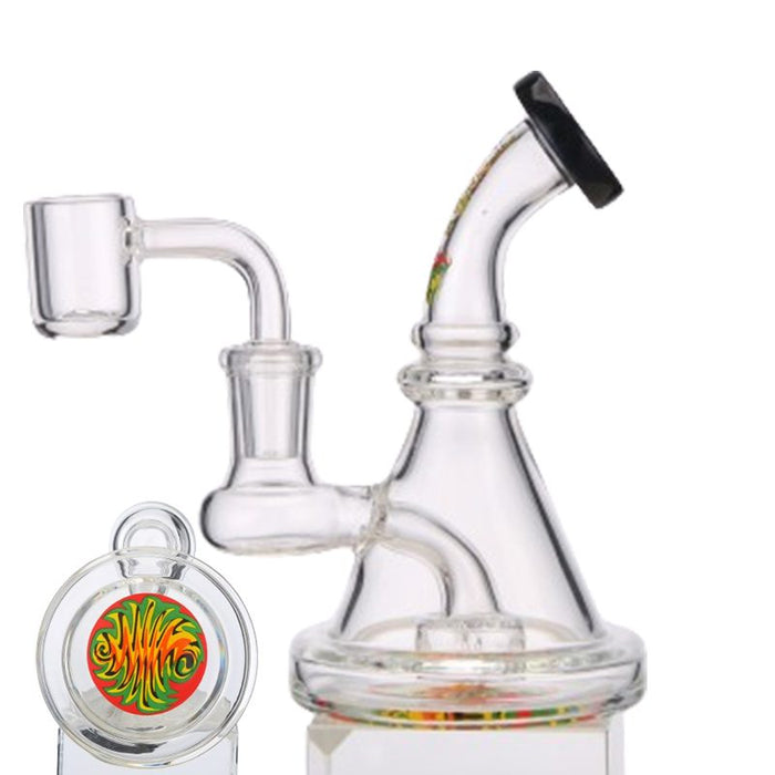 Xtreme | 5" Oil Rig with quartz banger [BT4409] | Jupiter Grass