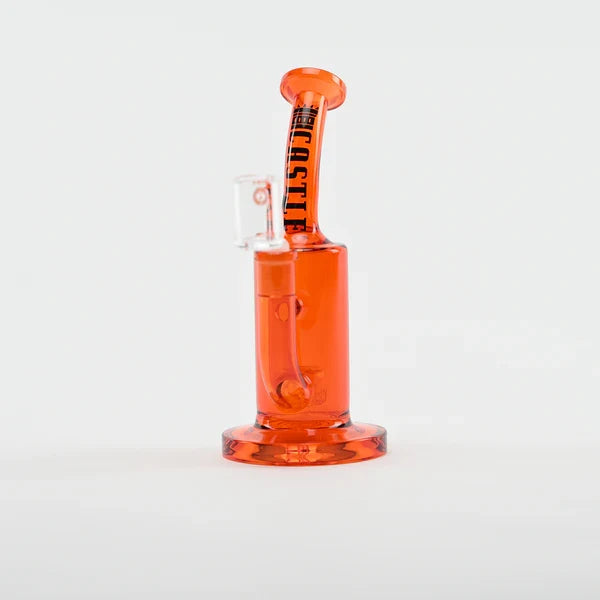 Castle Glassworks | 8.5" Barrel Dab Rig 7mm Thick Electroplated Glass (14mm Female)