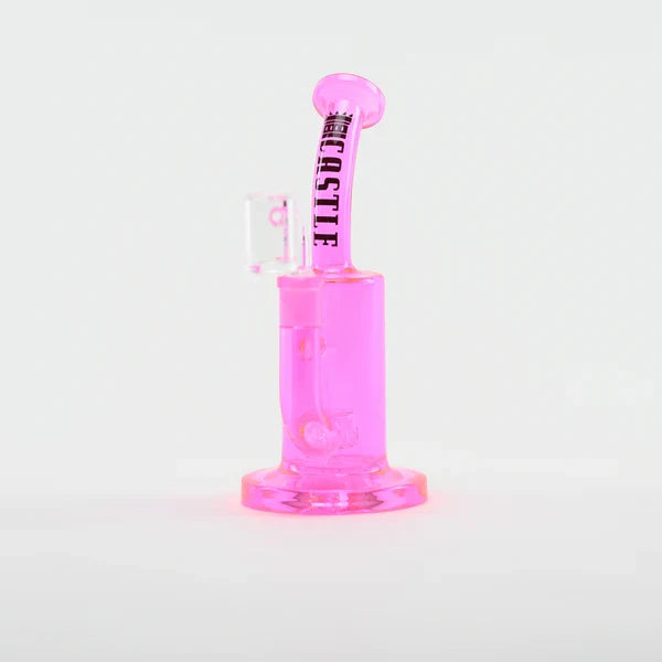 Castle Glassworks | 8.5" Barrel Dab Rig 7mm Thick Electroplated Glass (14mm Female)