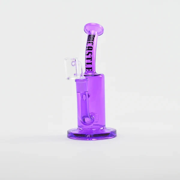 Castle Glassworks | 8.5" Barrel Dab Rig 7mm Thick Electroplated Glass (14mm Female)