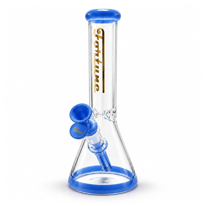 Fortune | 10" Color Accent Beaker Glass Water Pipe 5mm