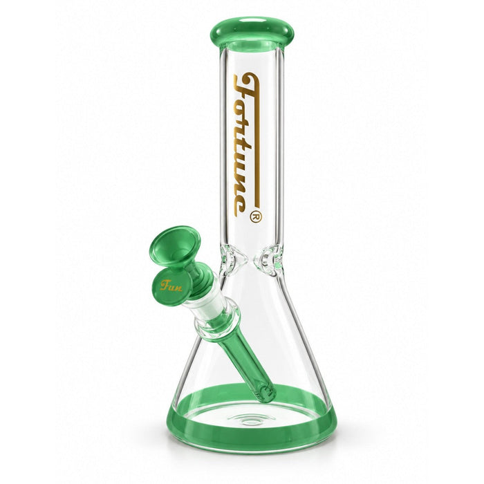 Fortune | 10" Color Accent Beaker Glass Water Pipe 5mm