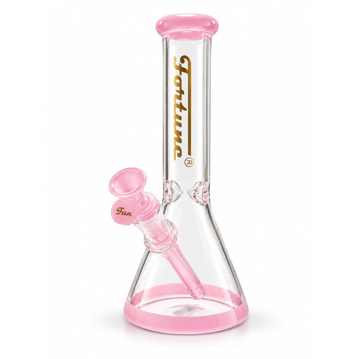 Fortune | 10" Color Accent Beaker Glass Water Pipe 5mm