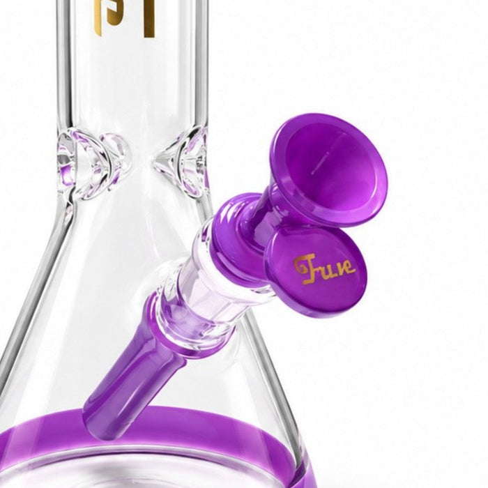 Fortune | 10" Color Accent Beaker Glass Water Pipe 5mm