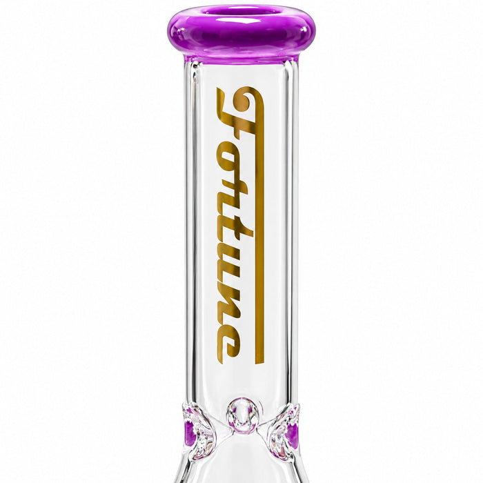 Fortune | 10" Color Accent Beaker Glass Water Pipe 5mm