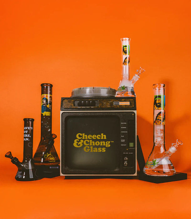 Cheech & Chong® Glass | 10" Pop Art Beaker Base Water Pipe [CC155] | Jupiter Grass