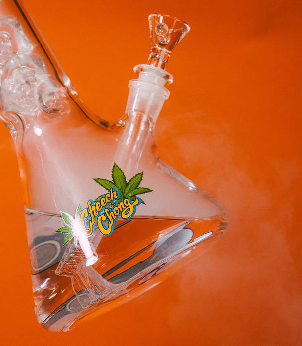 Cheech & Chong® Glass | 10" Pop Art Beaker Base Water Pipe [CC155] | Jupiter Grass