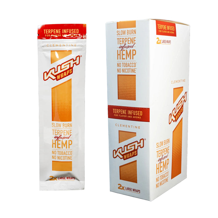 KUSH® | Terpene Wraps – 2 Pack (15 Pouches / Box)