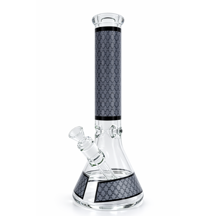 Infyniti | 14" Prisim Print beaker 7 mm glass bong