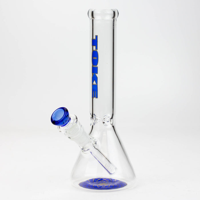9.5" TOKE beaker glass water bong | Jupiter Grass