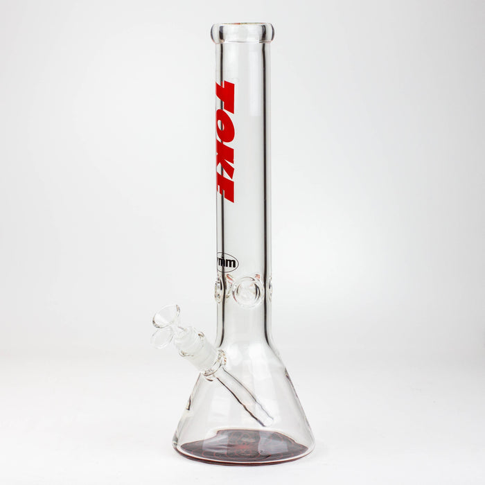 16" TOKE 7 mm glass water beaker bong | Jupiter Grass