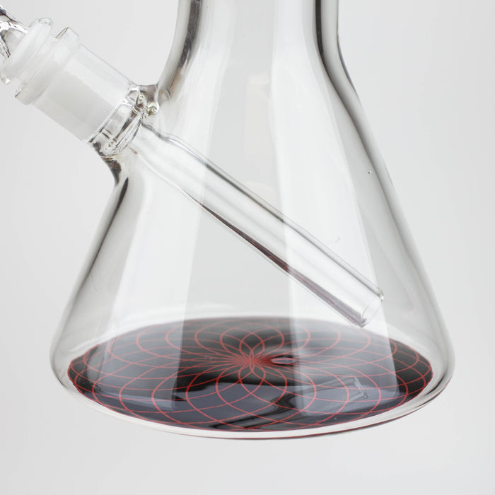 16" TOKE 7 mm glass water beaker bong | Jupiter Grass