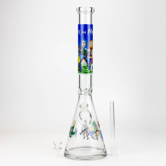20" RM decal 7 mm glass water bong | Jupiter Grass
