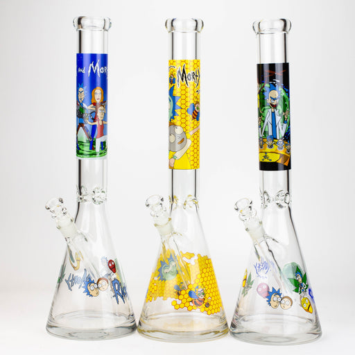 20" RM decal 7 mm glass water bong | Jupiter Grass