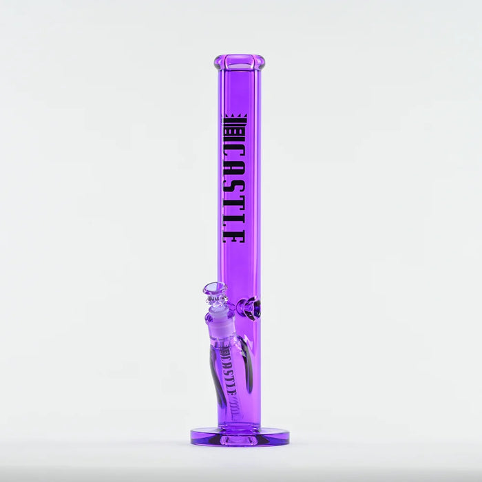 Castle Glassworks | 18" Straight Tube Glass Bong C-003 (9mm Thick)