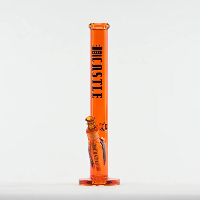 Castle Glassworks | 18" Straight Tube Glass Bong C-003 (9mm Thick)