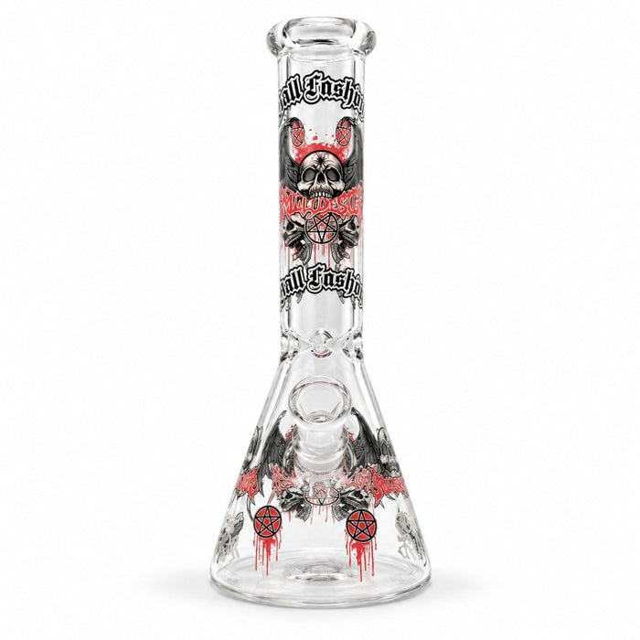 10" Glow-in-the-Dark Skull Graphic Beaker