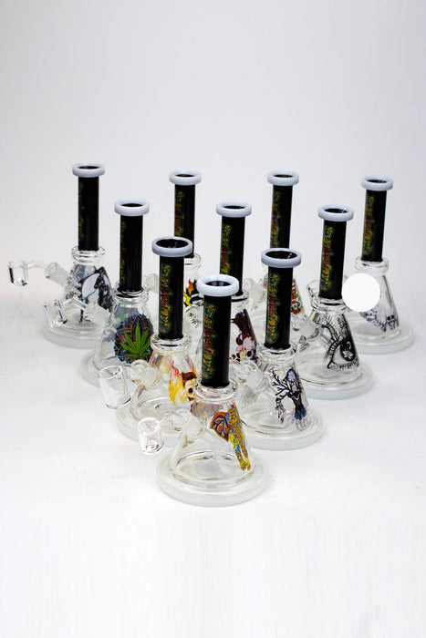 8" Small Rig with Decal and Banger | Jupiter Grass