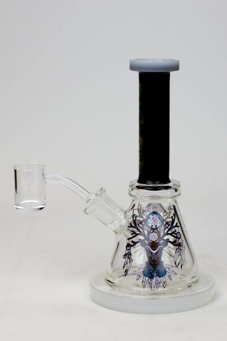 8" Small Rig with Decal and Banger | Jupiter Grass