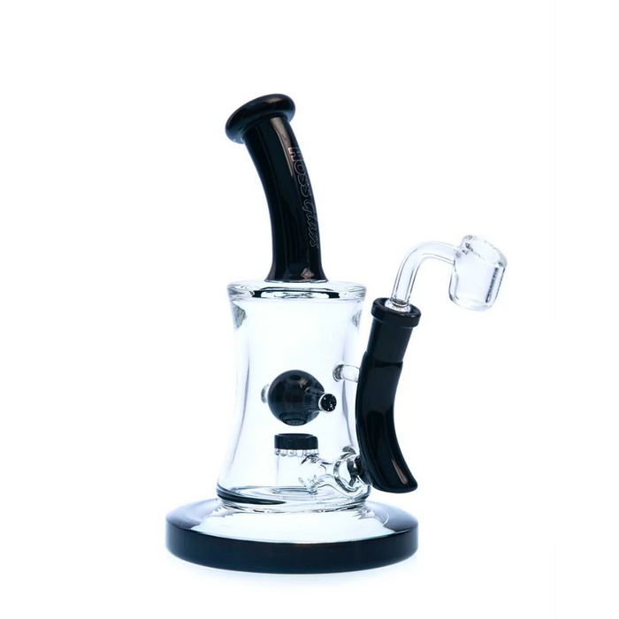 Hoss | 10" Hourglass Marble Rig [H509] | Jupiter Grass