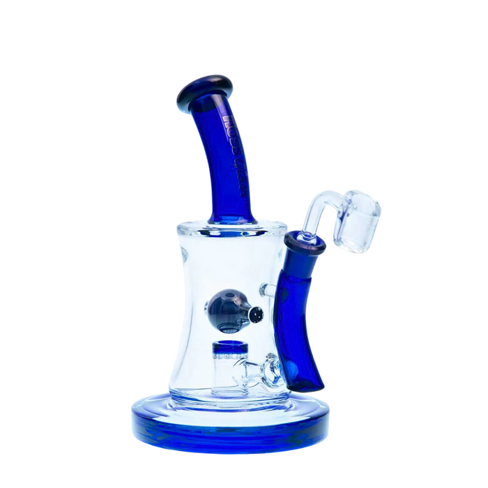 Hoss | 10" Hourglass Marble Rig [H509] | Jupiter Grass