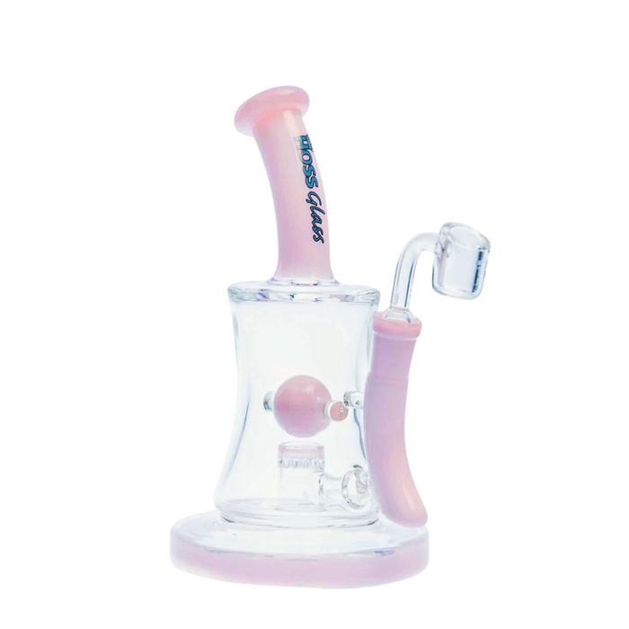 Hoss | 10" Hourglass Marble Rig [H509] | Jupiter Grass