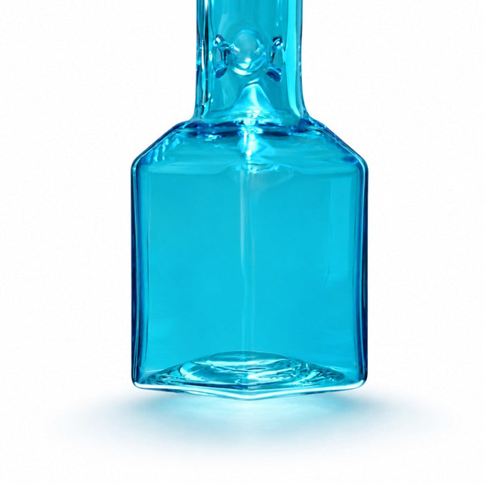 Fortune | 12" Full Color Hex Base Glass Water Pipe 5mm