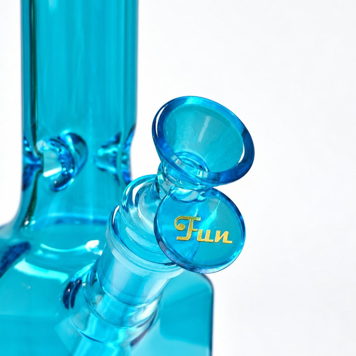 Fortune | 12" Full Color Hex Base Glass Water Pipe 5mm