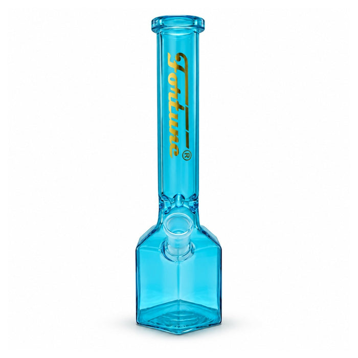Fortune | 12" Full Color Hex Base Glass Water Pipe 5mm