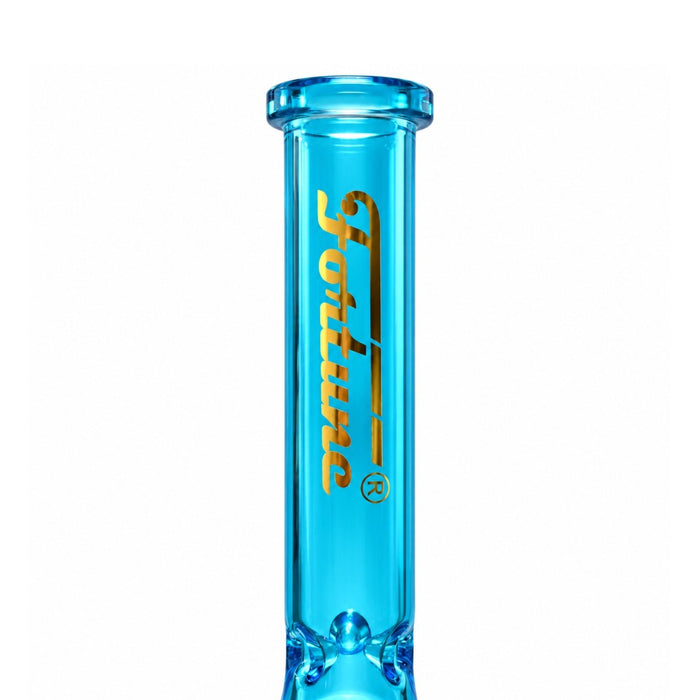 Fortune | 12" Full Color Hex Base Glass Water Pipe 5mm