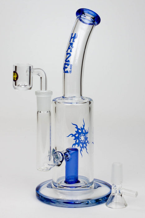 8" HAZE 2-in-1 shower head diffuser Bent Neck Dab Rig[HZ024] | Jupiter Grass