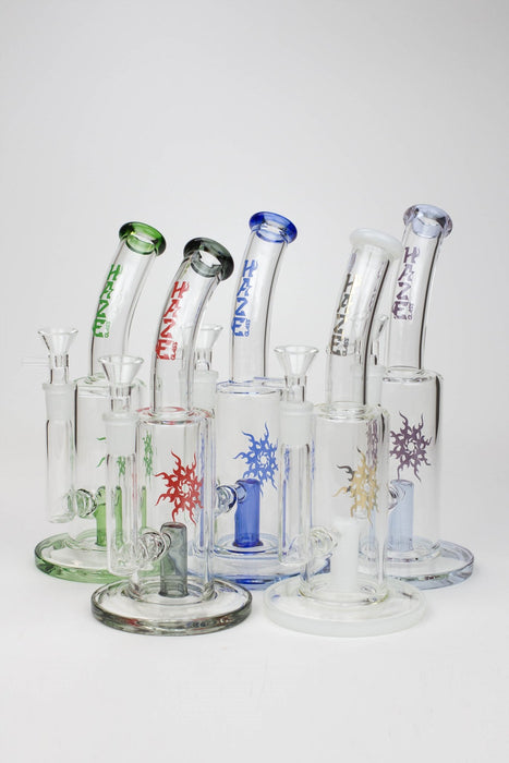 8" HAZE 2-in-1 shower head diffuser Bent Neck Dab Rig[HZ024] | Jupiter Grass