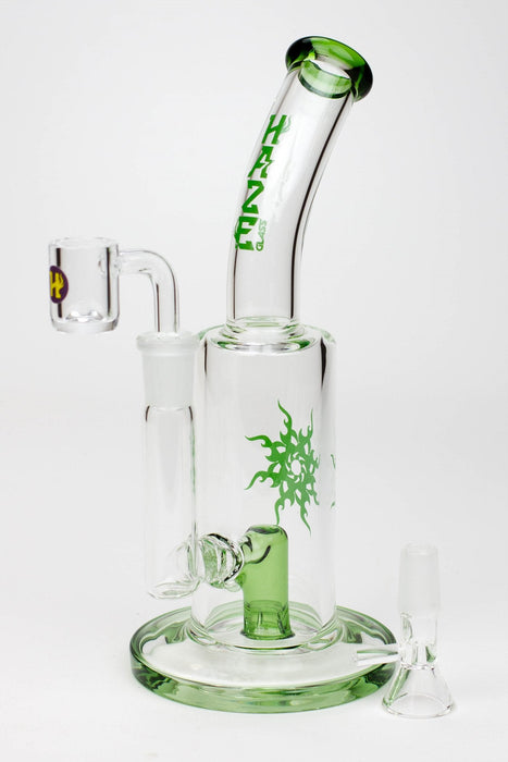 8" HAZE 2-in-1 shower head diffuser Bent Neck Dab Rig[HZ024] | Jupiter Grass