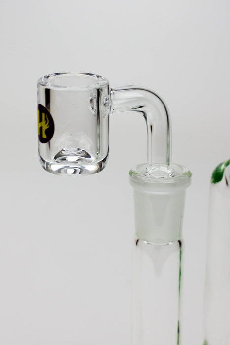 8" HAZE 2-in-1 shower head diffuser Bent Neck Dab Rig[HZ024] | Jupiter Grass