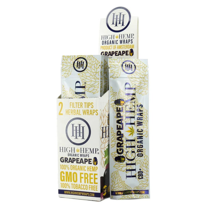 High Hemp | Organic Wraps Wraps – 2 Count (25 Packs / Box) | Jupiter Grass