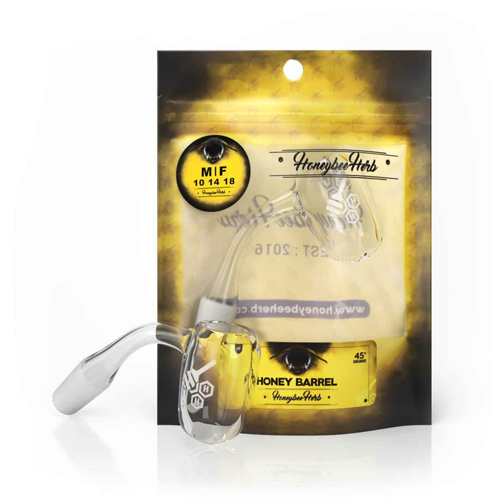 Honeybee Herb - HONEY BARREL QUARTZ BANGER - 45° DEGREE | YL | Jupiter Grass
