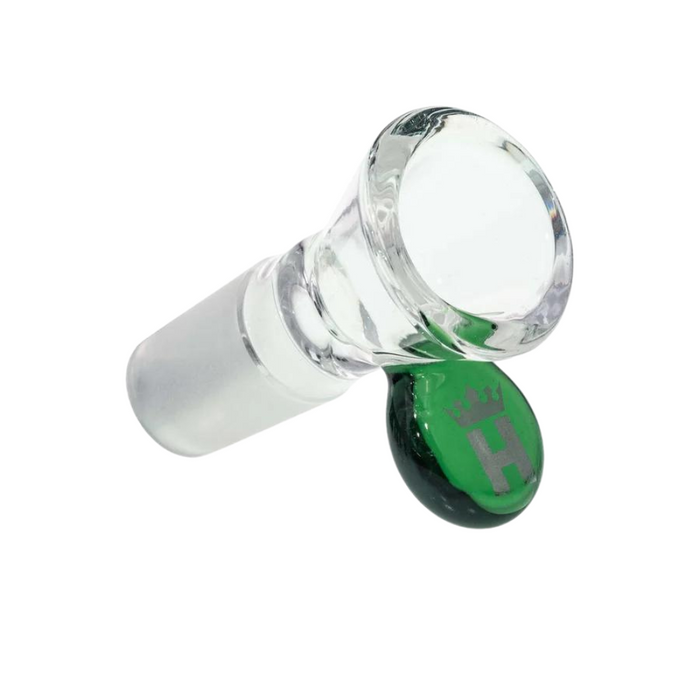Hoss Glass | 14mm Cone Bowl with Coloured Tab [YX12C] | Jupiter Grass
