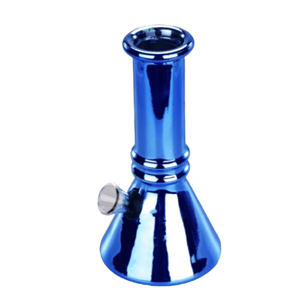 6″ Lume Beaker Mini Glass Bong – Metallic Finish [JBLMIN-03-16] | Jupiter Grass