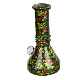 6″ Vivid Vault Beaker Mini Glass Bong – [JBLMIN-08-5] | Jupiter Grass