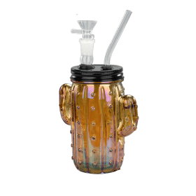 TOPPUFF® | 5" Cactus Glass Bong Surface Plating Colors [JTOP01.1004]